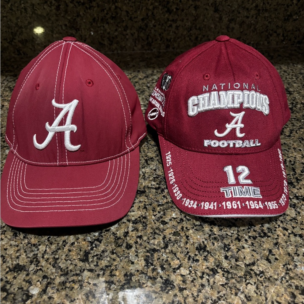 Alabama Crimson Tide Maroon Baseball Cap Duo